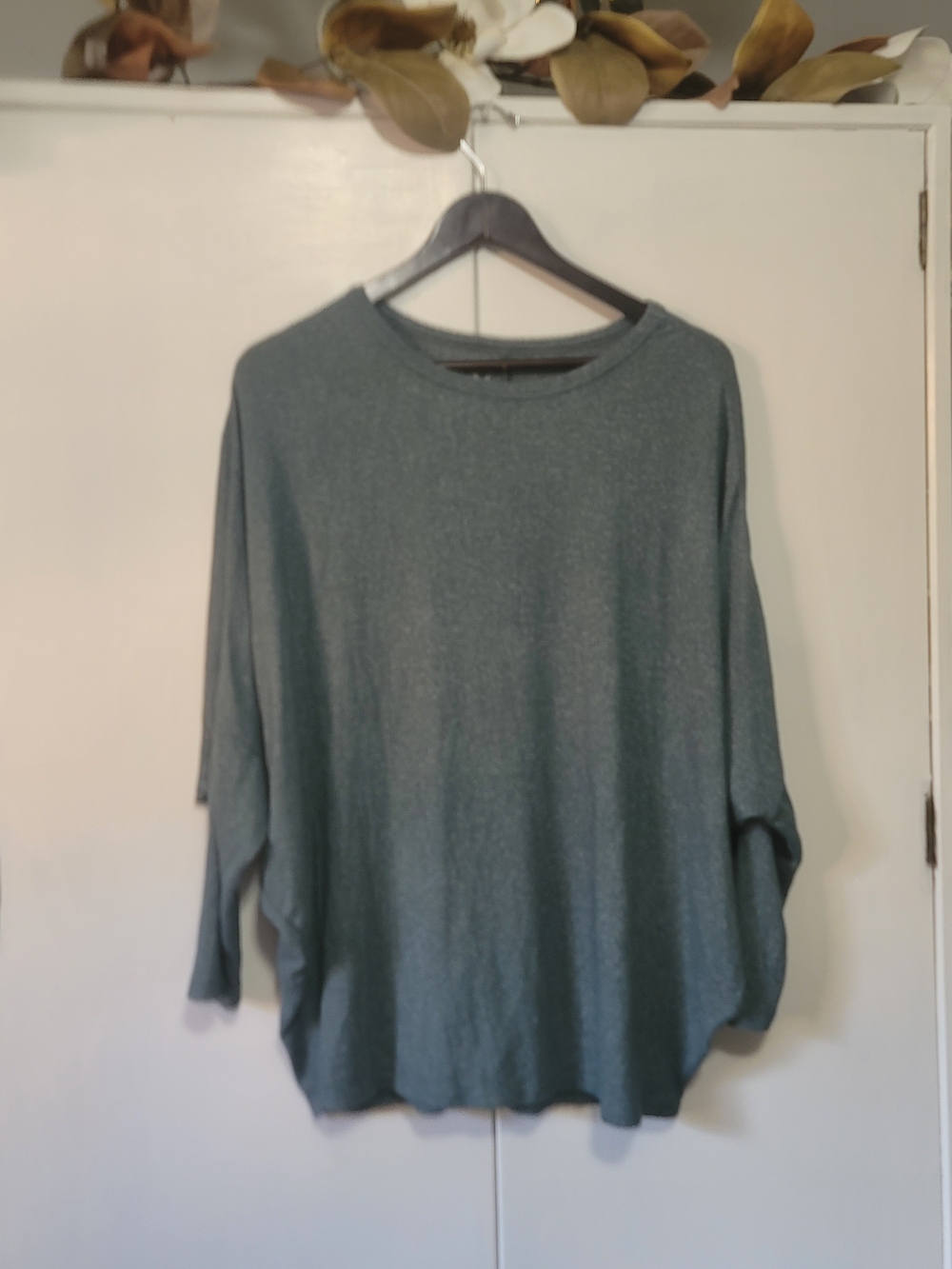 Everyday Relaxed Crewneck Sweater in Teal